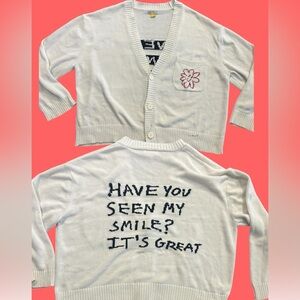 Zara JACQUARD CARDIGAN X PEPO MORENO